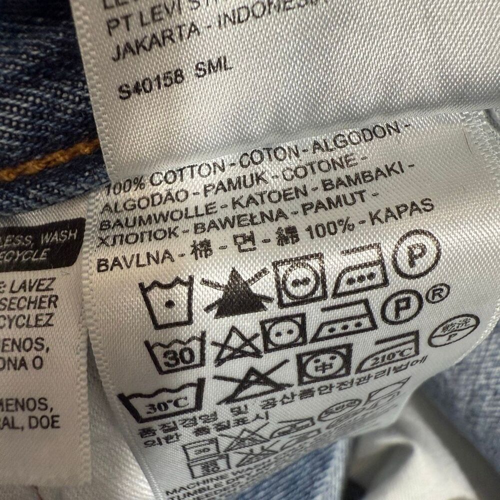 Levi’s 501 Men’s Button‎ Fly Medium Wash Straight Leg Jeans Size 38X34 - Picture 7 of 8